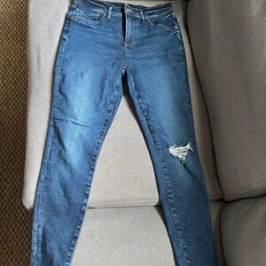 Express Women's Blue Skinny Jeans Size 8